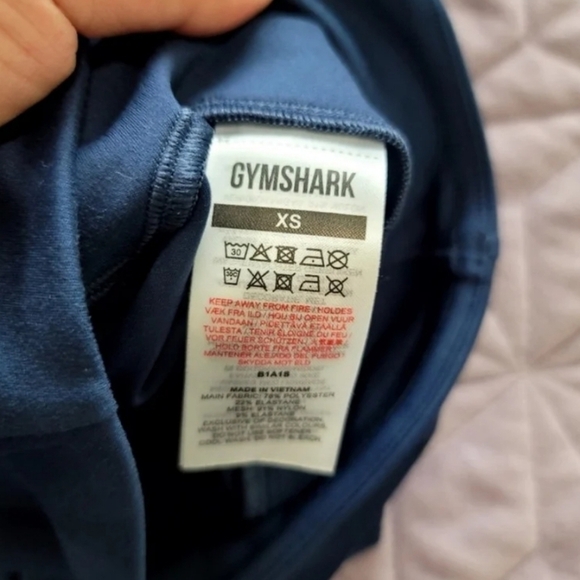 Gymshark training mesh pocket leggings slate blue size XS - Picture 6 of 12